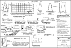 Single Slope Concrete Barrier