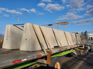 Single Slope Concrete Barrier